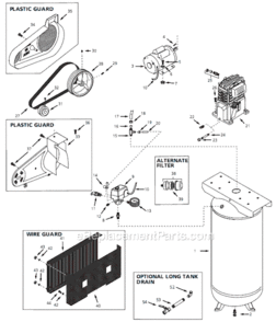 Page A Diagram and Parts List for VT632000 2002 Campbell Hausfeld Compressor